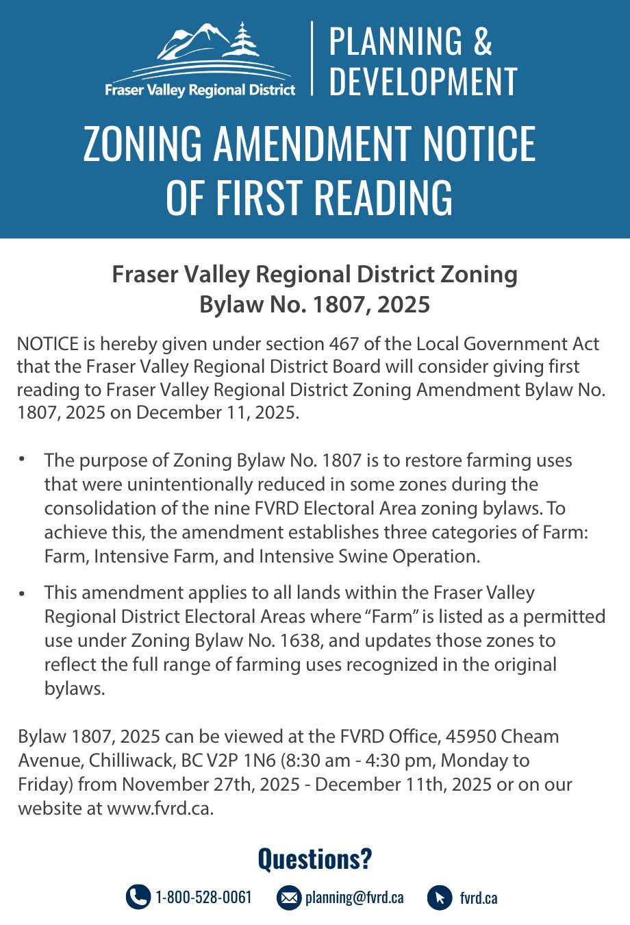 The Fraser Valley... - Fraser Valley Regional District | Facebook