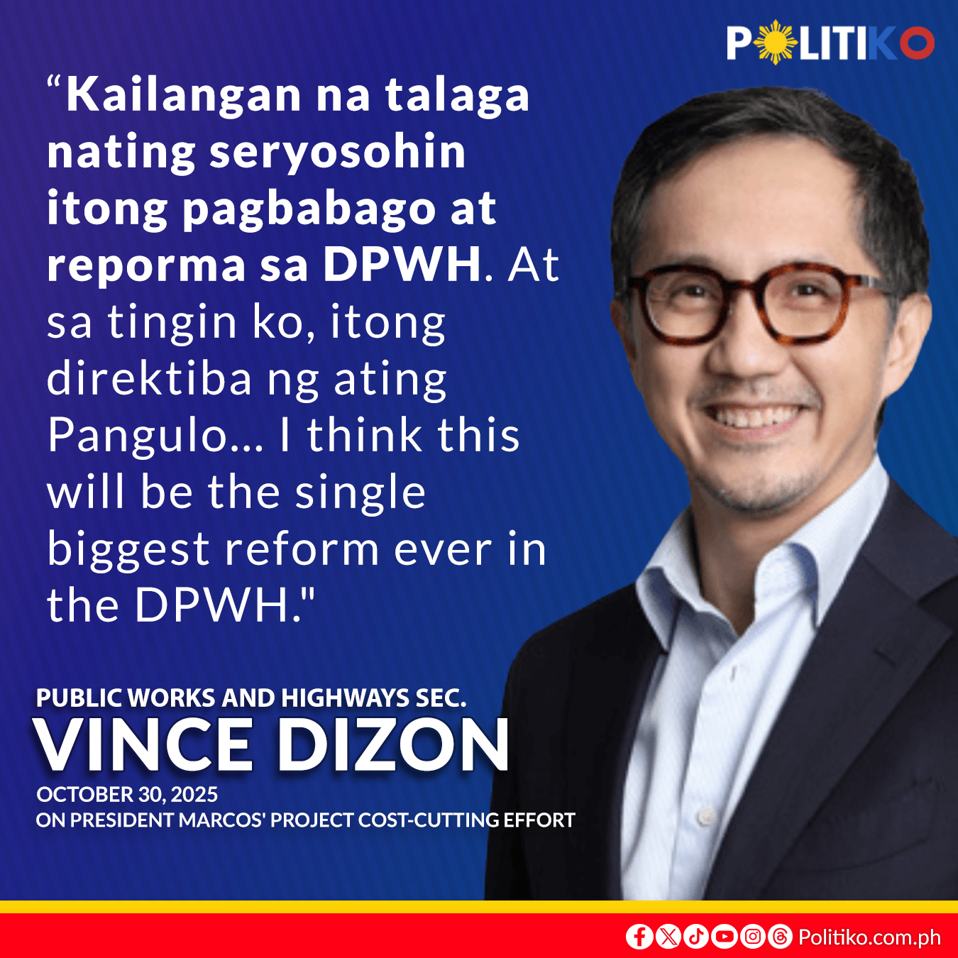 Politiko - SINGLE BIGGEST REFORM EVER IN THE DPWH Public... | Facebook