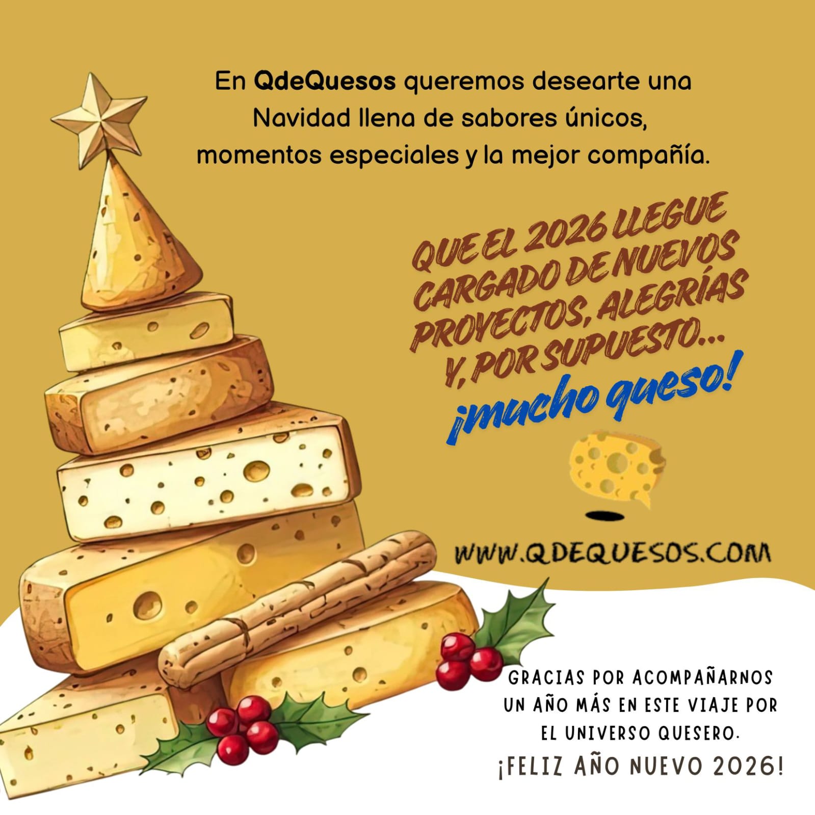 Q de - ¡Feliz Navidad a los más queseros!. Que estas fiestas estén ...