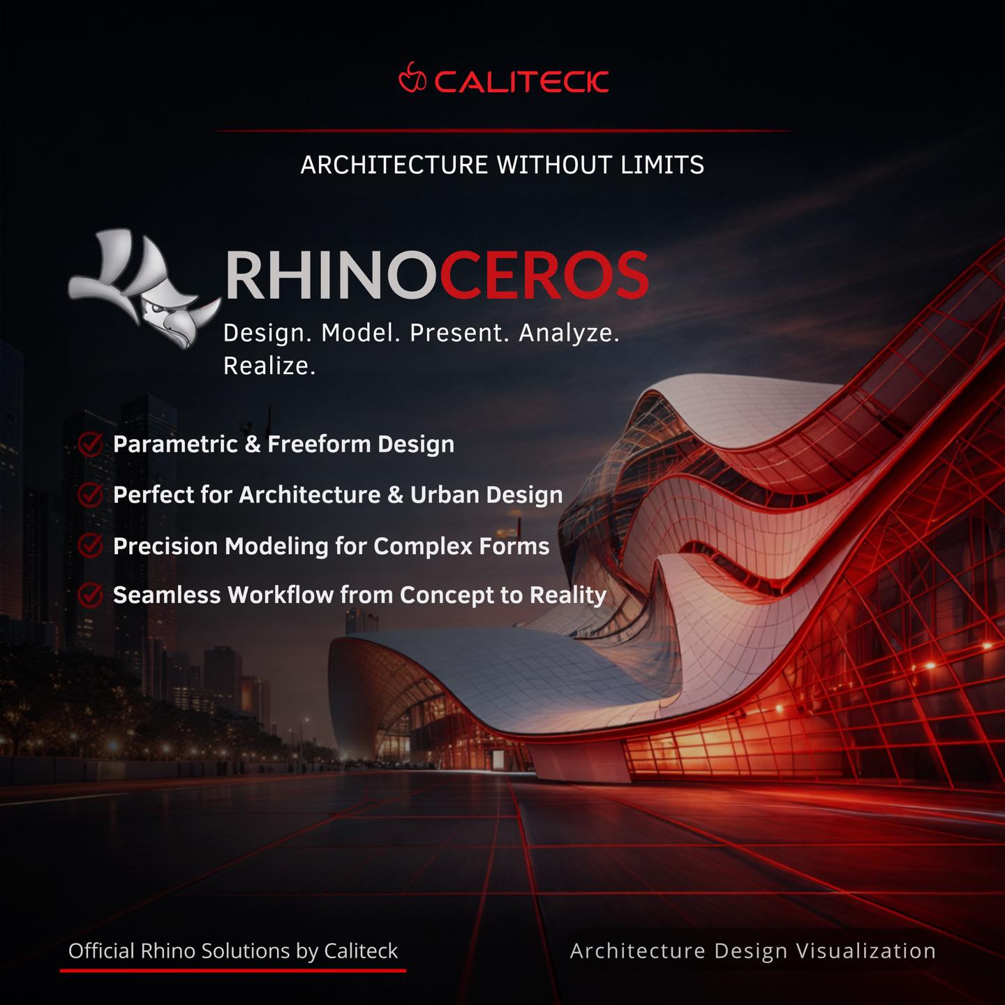 Caliteck - التصميم المعماري محتاج حرية… و Rhino بيديك... | Facebook