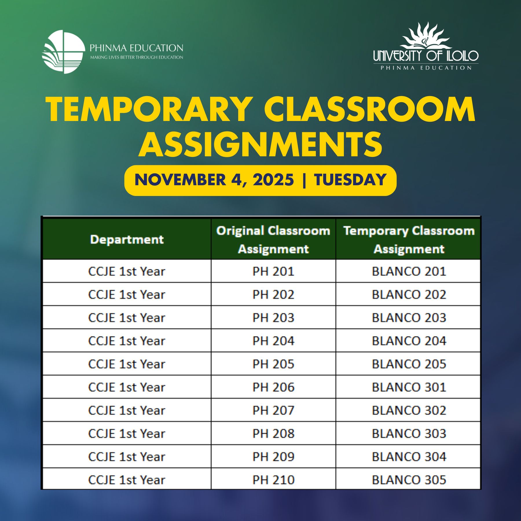 📢 Attention Students: Please... - Phinma UI Customer Service | Facebook