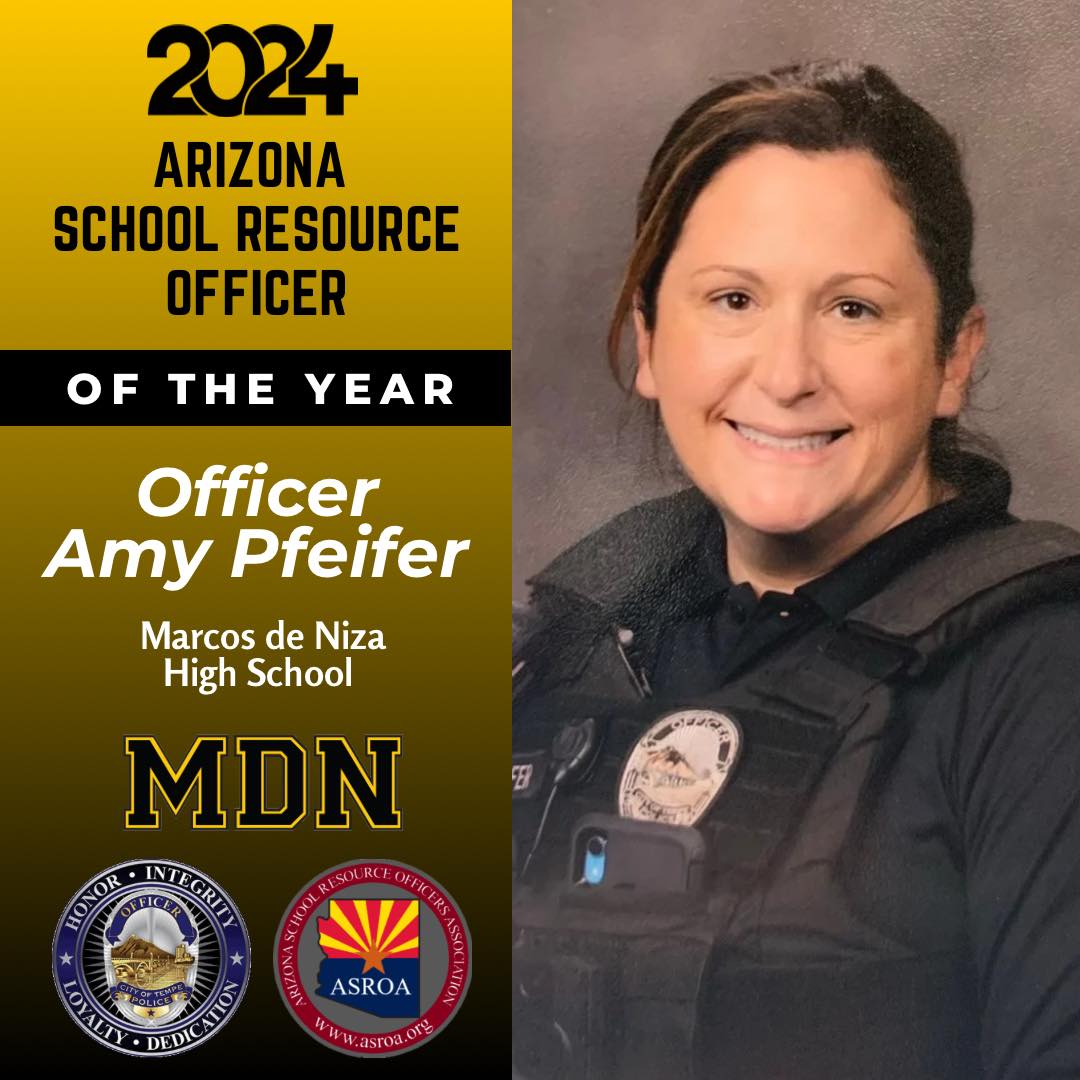Marcos - Congratulations to Officer Amy Pfeifer, Marcos de Niza SRO, on ...