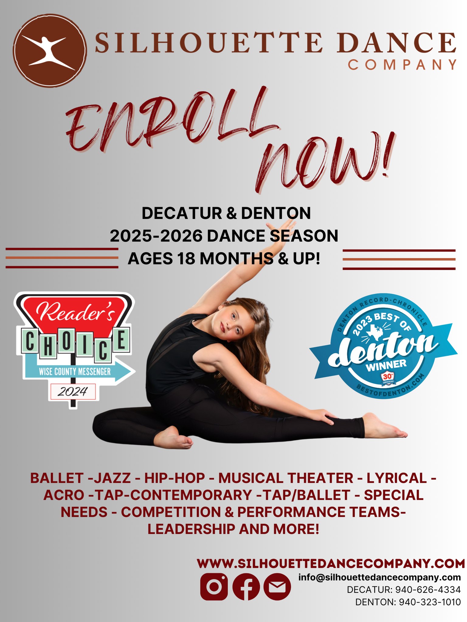 Silhouette - Enrollment is now open! Visit our website: www ...
