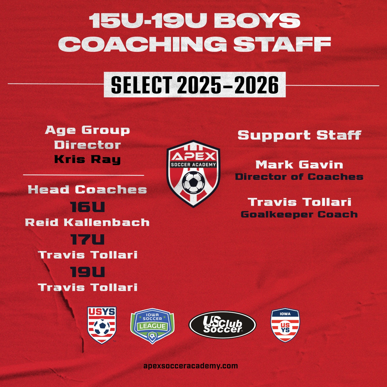 Apex is pleased to announce our... - Apex Soccer Academy | Facebook