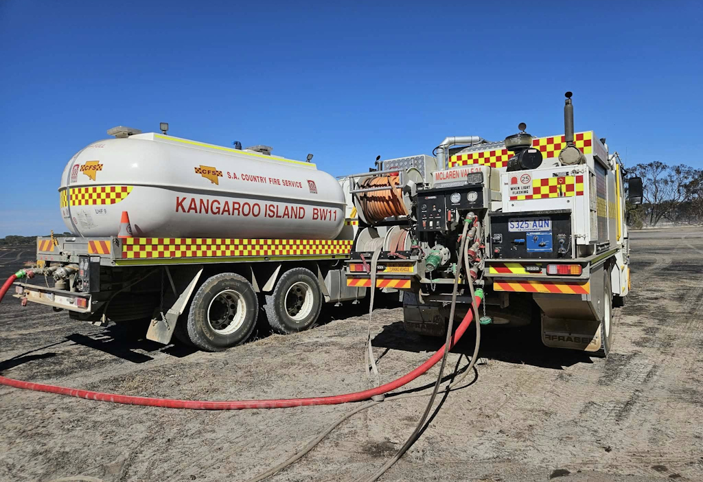 SA - Crews from Kangaroo Island and the mainland worked on mopping up ...