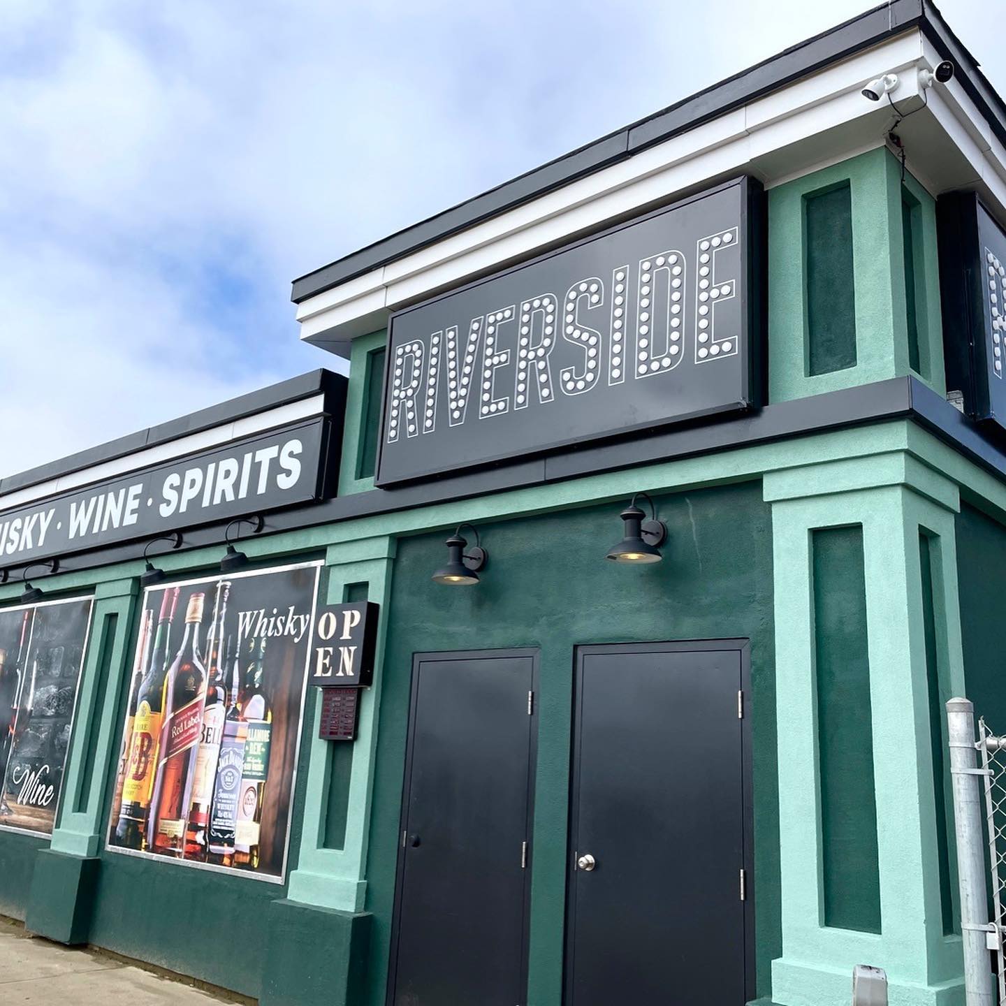 Design - RIVERSIDE liquor store🥃 Black lexan signs &... | Facebook
