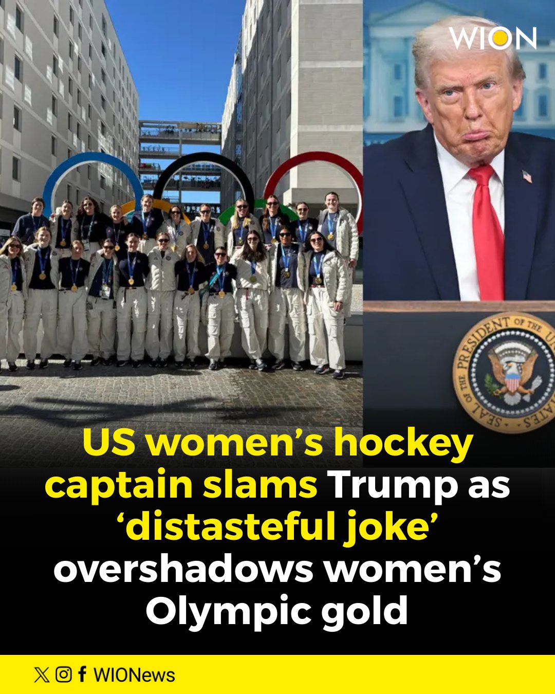 WION - The US women's Olympic ice hockey team captain has... | Facebook