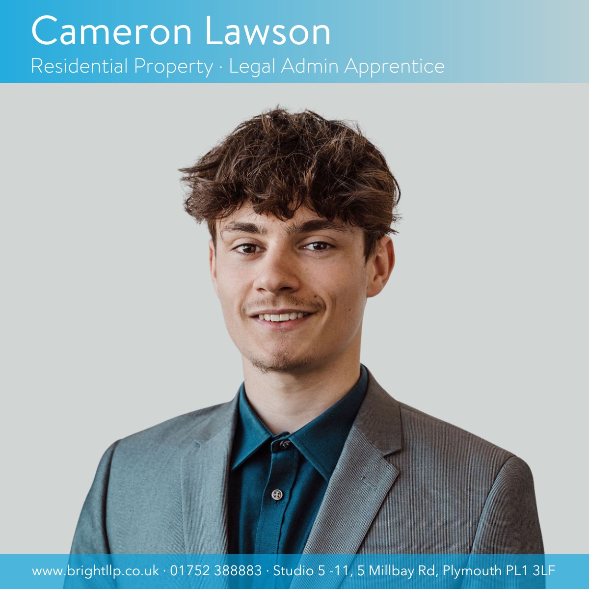 Bright - Meet the Team! 🌟 Cameron is our Legal Admin Apprentice in the ...