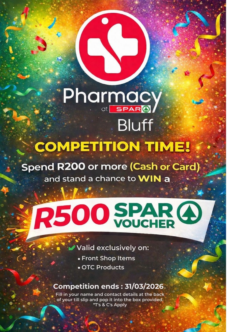 🚨COMPETITION TIME 🚨... - Bluff SuperSpar, Tops & Pharmacy | Facebook