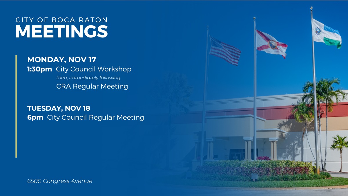 Beginning today at... - City of Boca Raton, FL Government | Facebook