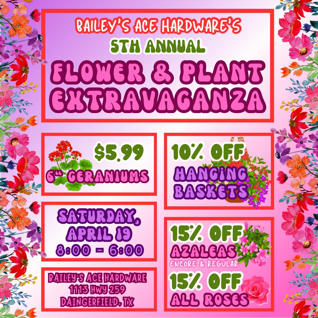 Bailey's - 🌸 Flower & Plant Extravaganza 🌸 🗓️ Saturday, April 19th ⏰ 8: ...
