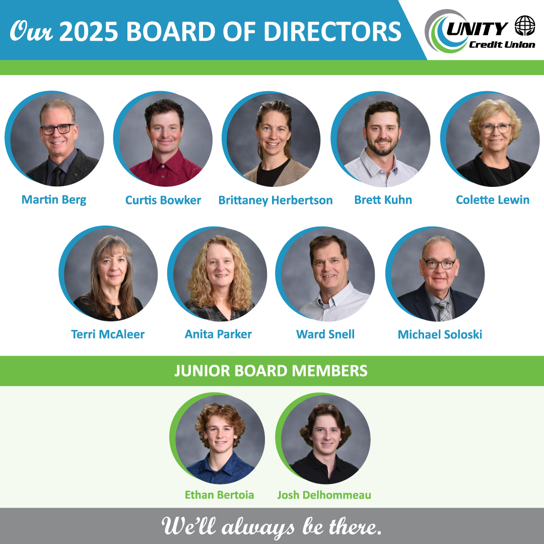 Meet Unity Credit Union's 2025 Board... - Unity Credit Union | Facebook