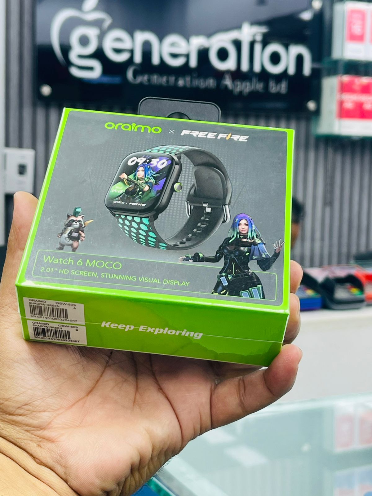 Oraimo Watch 6 moco Special Free Fire Edition Now available only 