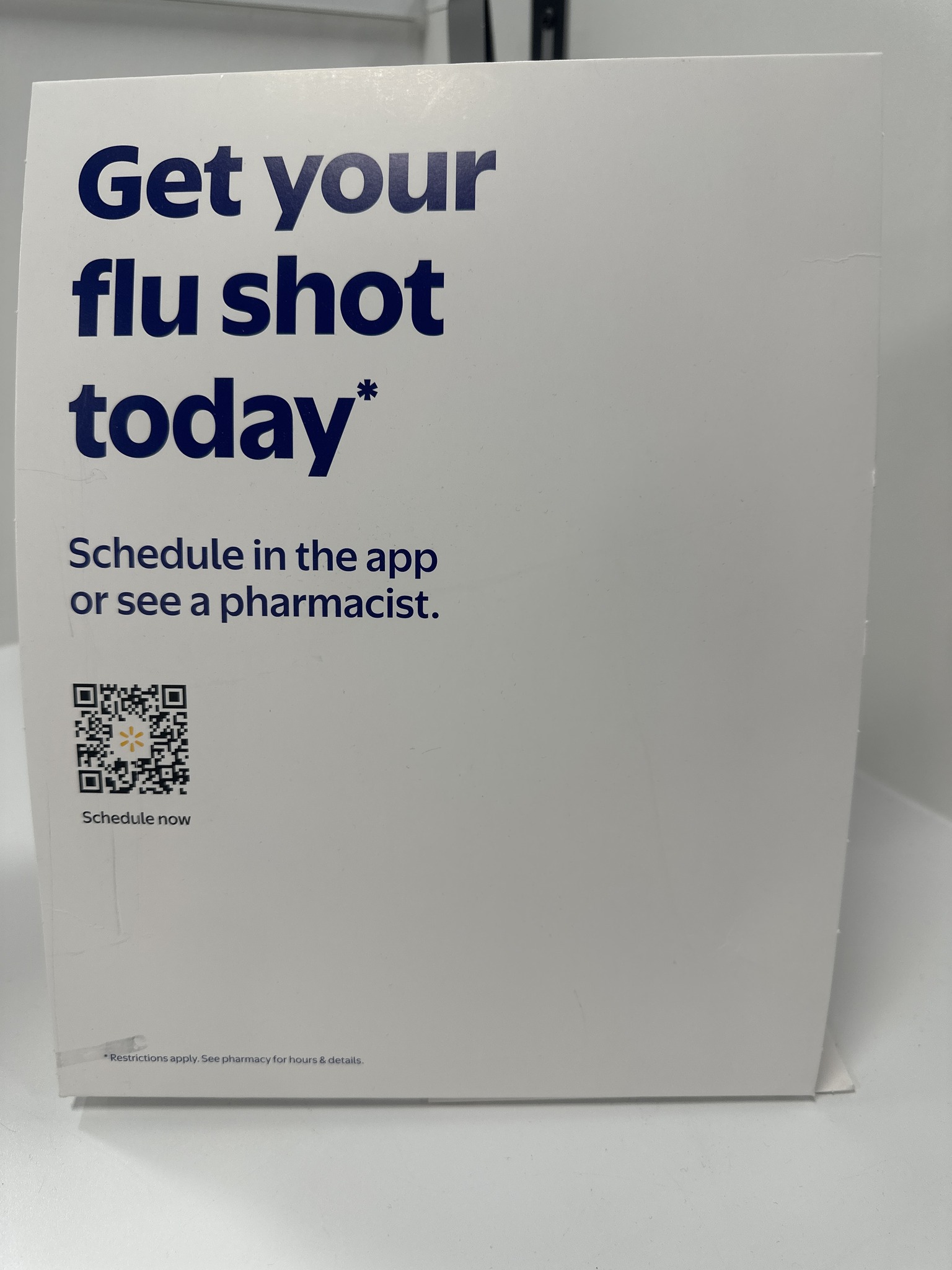 Walmart - Quick and easy flu shots! Scan the QR code and schedule your ...