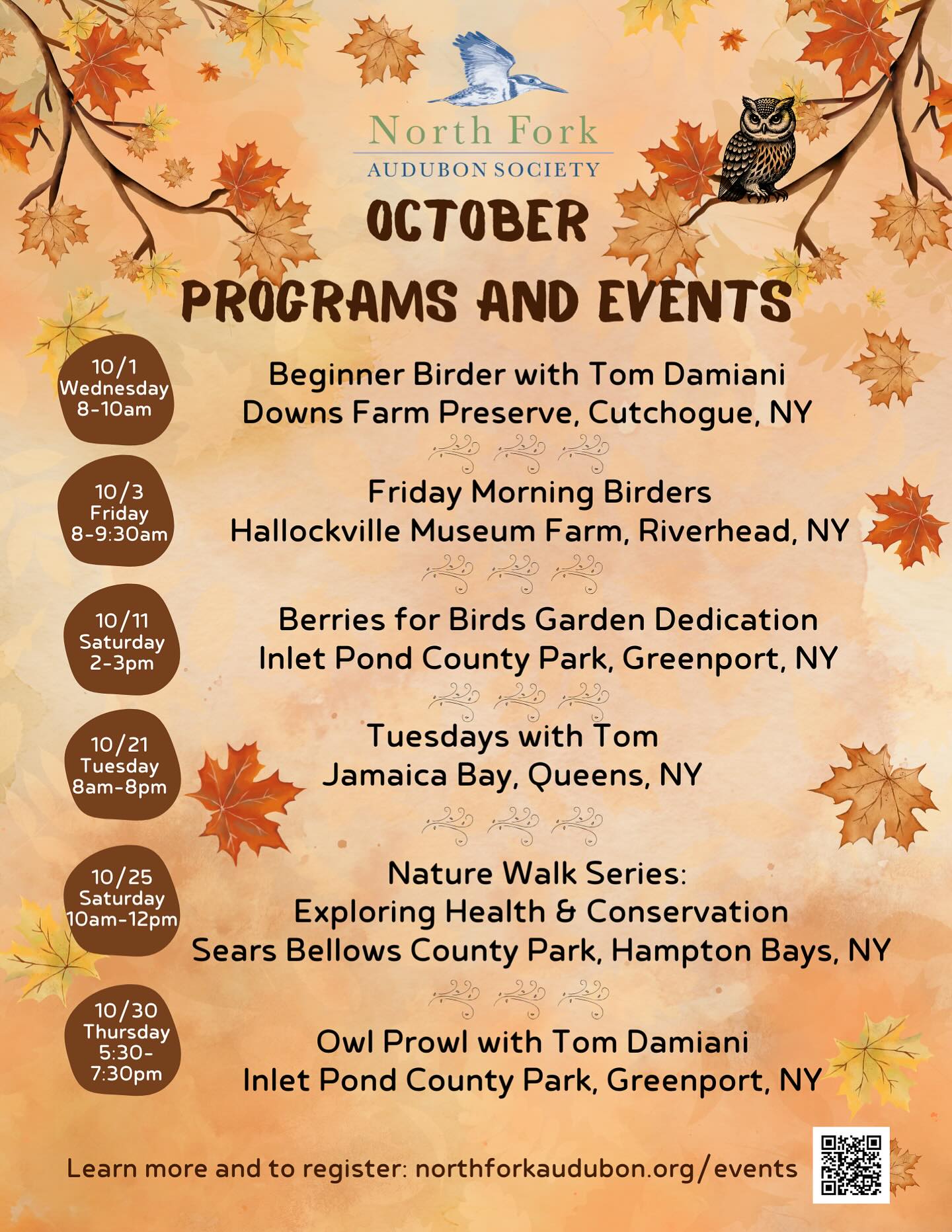 October with North Fork... - North Fork Audubon Society | Facebook