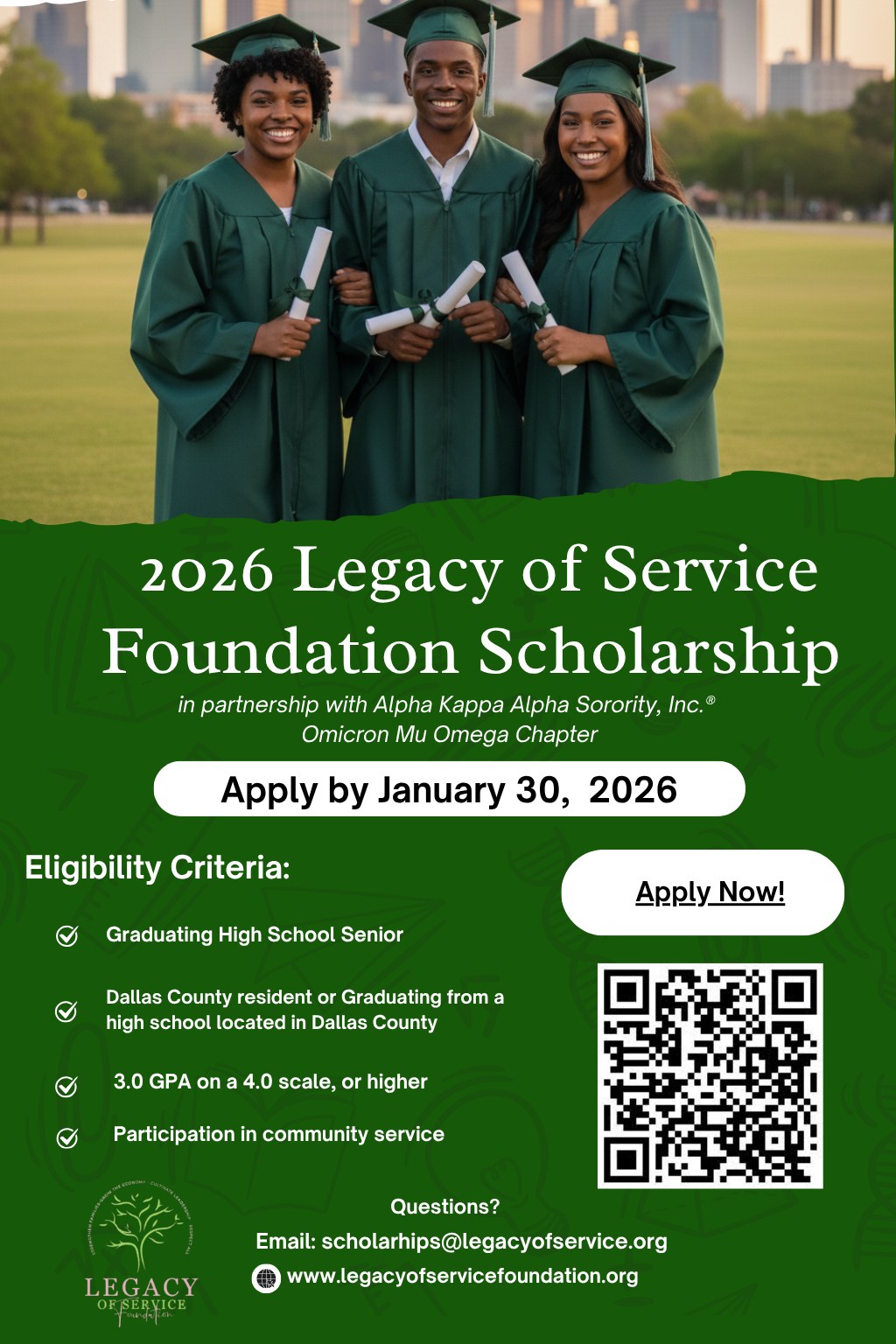 Legacy - The 2026 Legacy of Service Foundation Scholarship is now OPEN ...