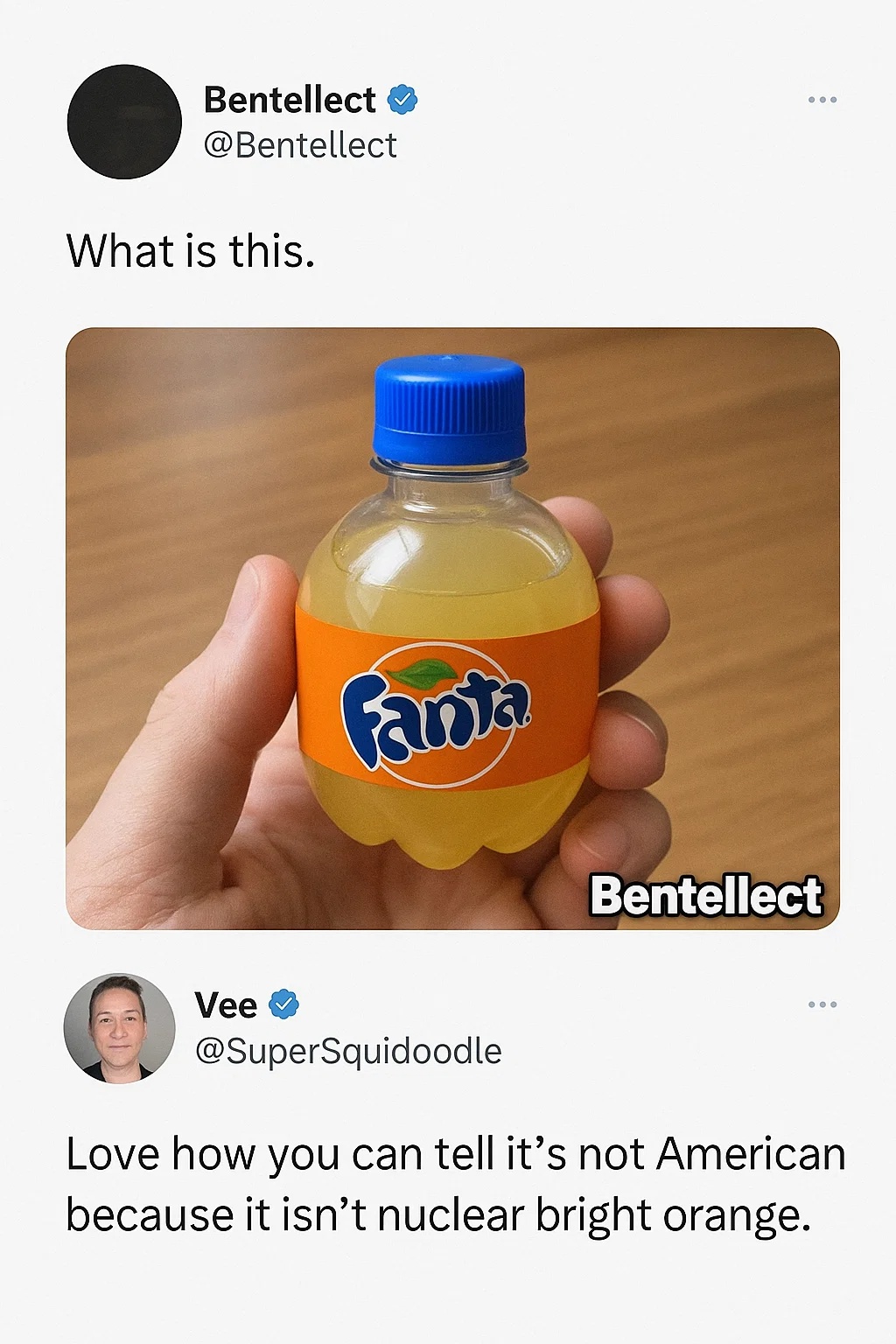 Bentellect - This Fanta looks like it speaks three languages and minds ...