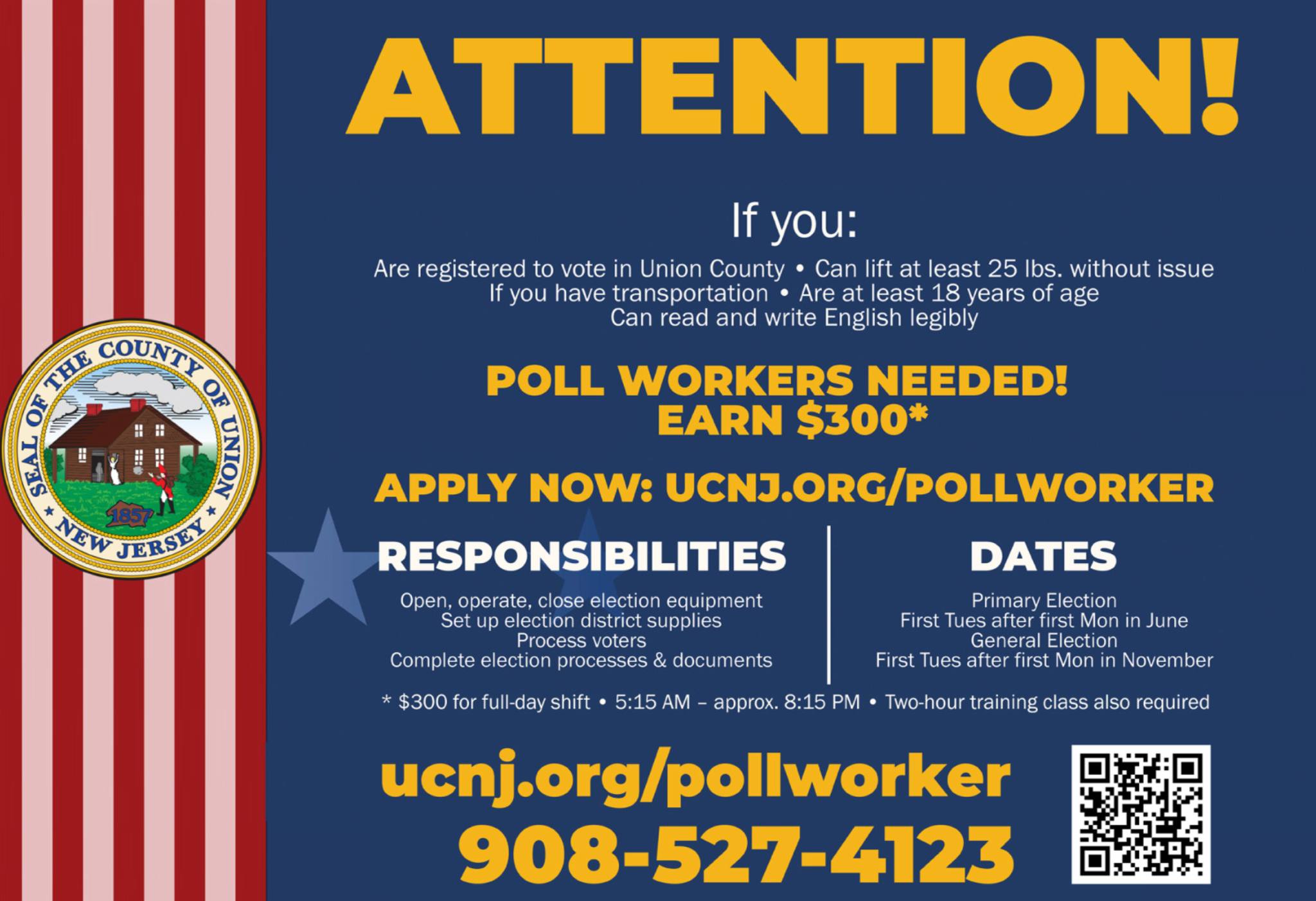 County - Union County residents interested in helping voters at polling ...
