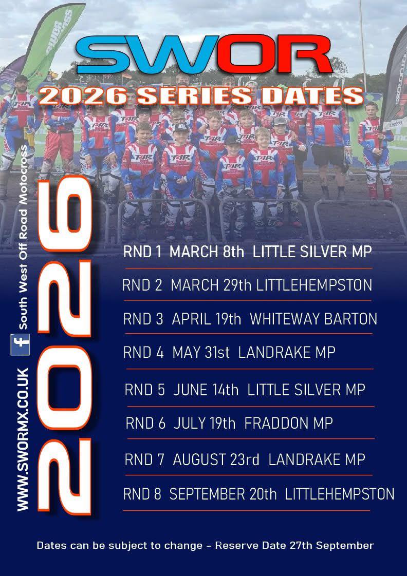 SWOR will be running under... - South West Off Road Motocross | Facebook