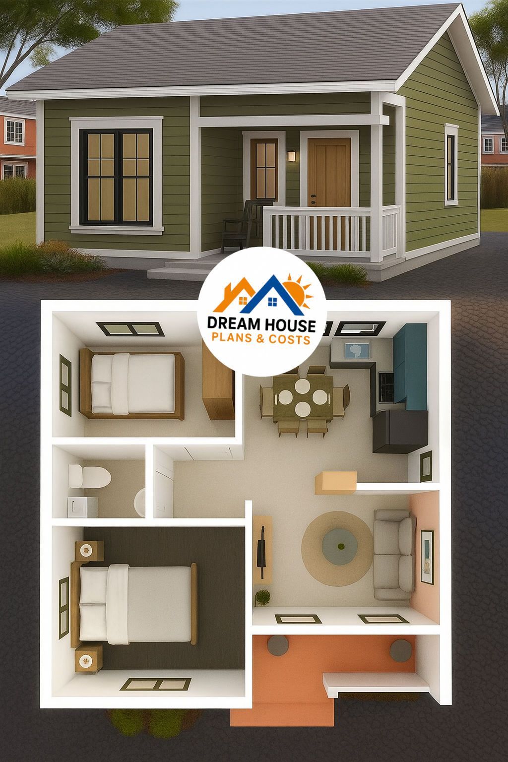 Modern - Minimalistic and affordable 2 bedroom house design 🔥🩵. Please ...