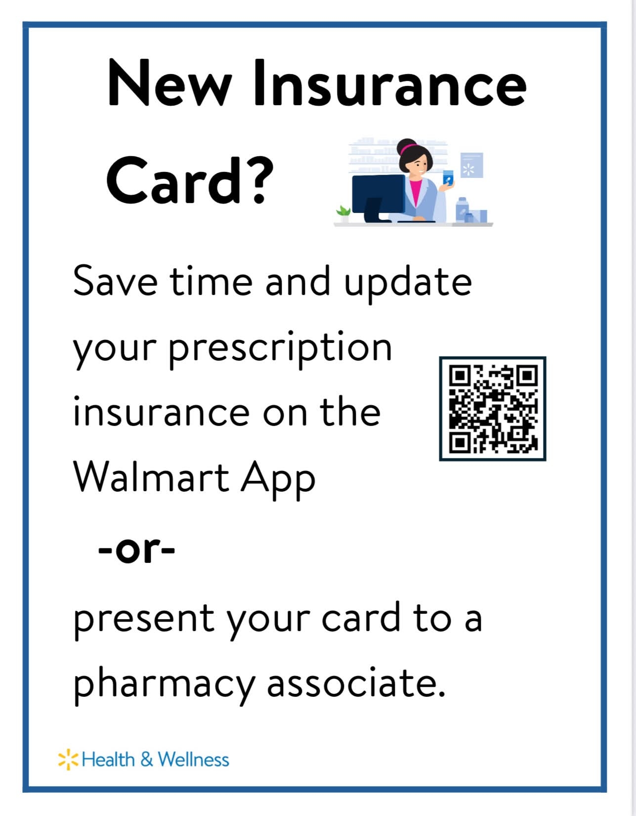 Walmart - Happy New Year!! Do you have a new Pharmacy insurance card ...
