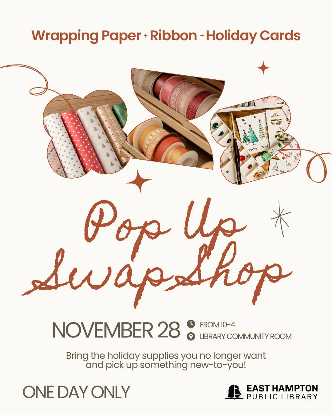 East - Drop into the Library Community Room on Saturday, November 28 ...