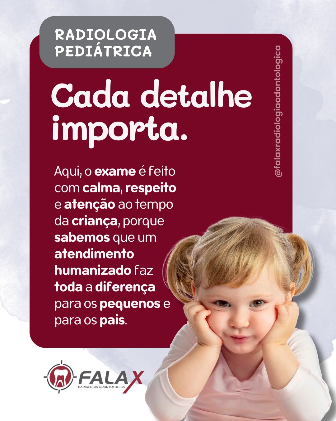 Fala - Radiologia pediátrica com carinho e paciência. 👧👦 Sabemos que o ...