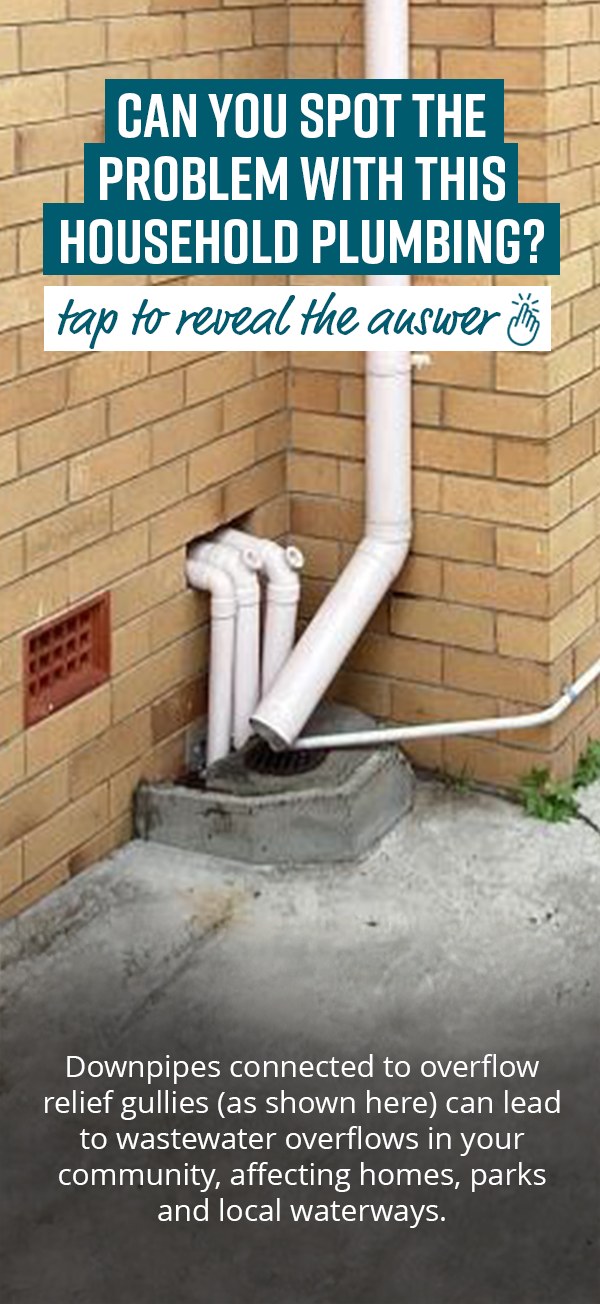 Urban Utilities - Downpipes connected to overflow relief... | Facebook