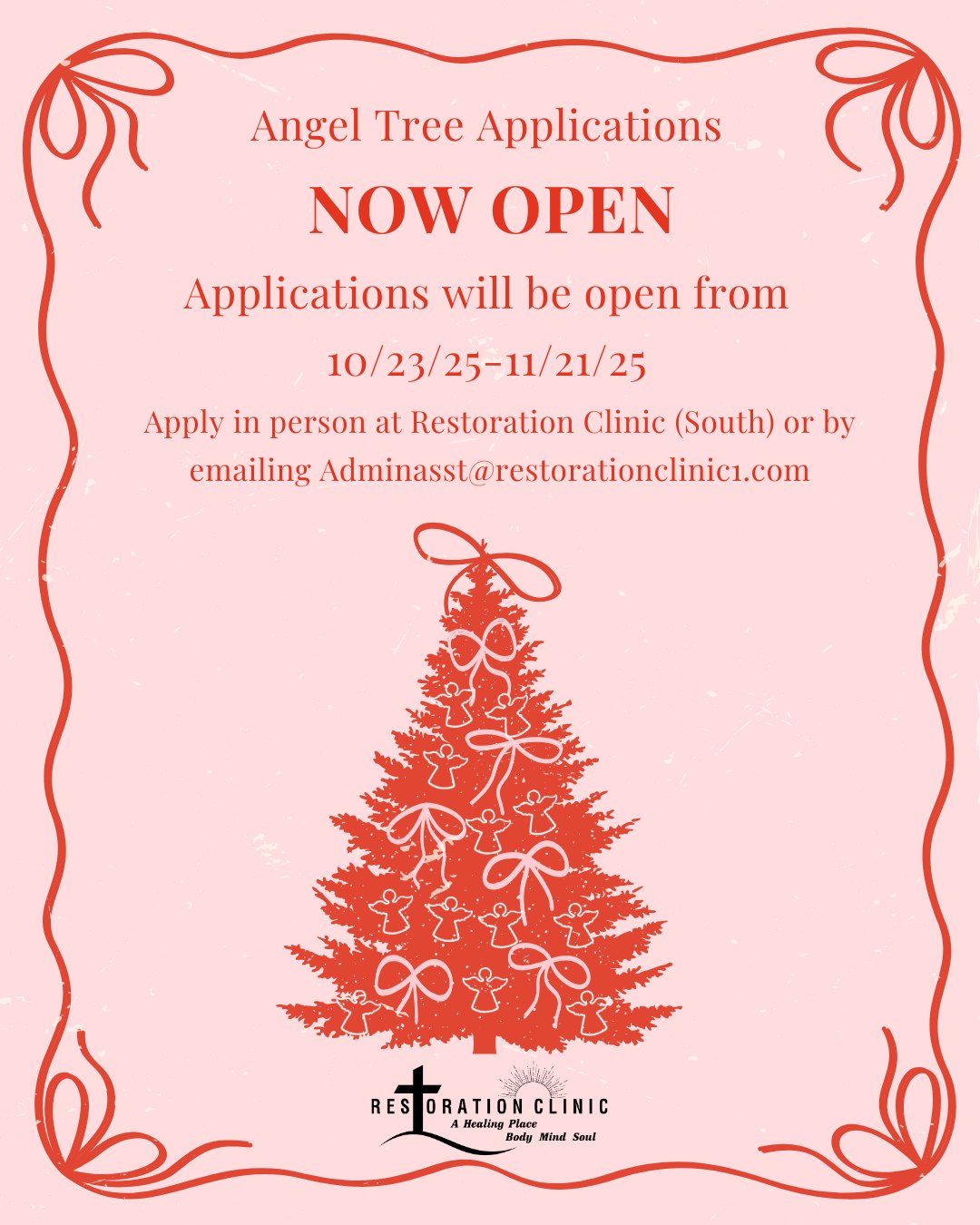 Restoration - 🎄 Angel Tree Applications Are Officially Open! 🎄 It’s ...