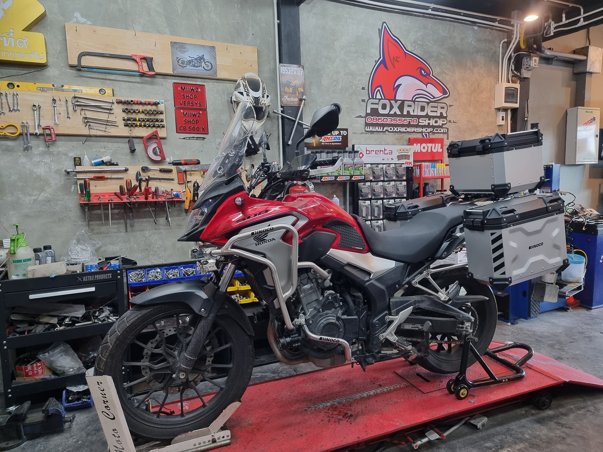 Fox Rider Shop - 🦊 CB500x ติดตั้งแคชบาร์ แสตนเลส... | Facebook
