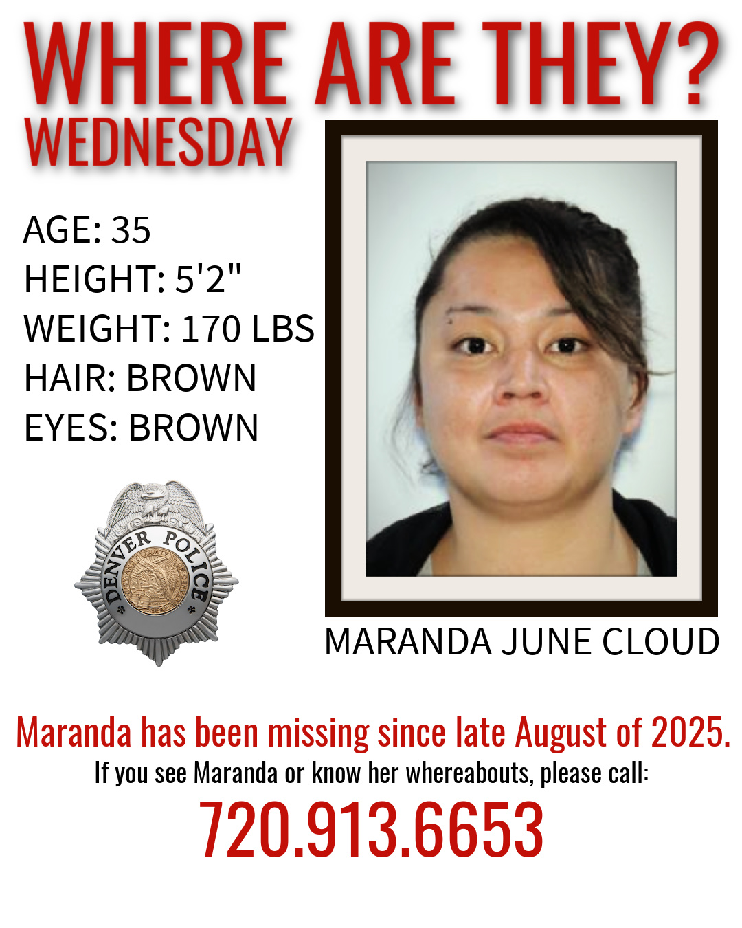 UPDATE: Maranda has been... - Denver Police Department | Facebook