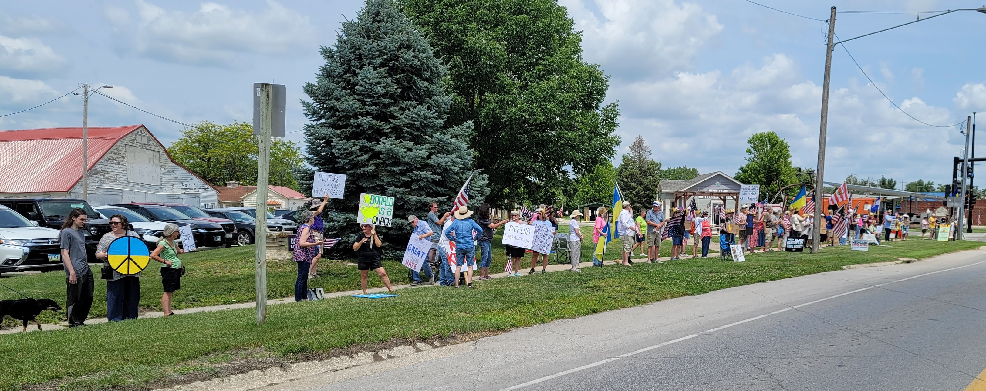 The Perry - VIDEO: No Kings protesters reject Trump's chest thumping ...