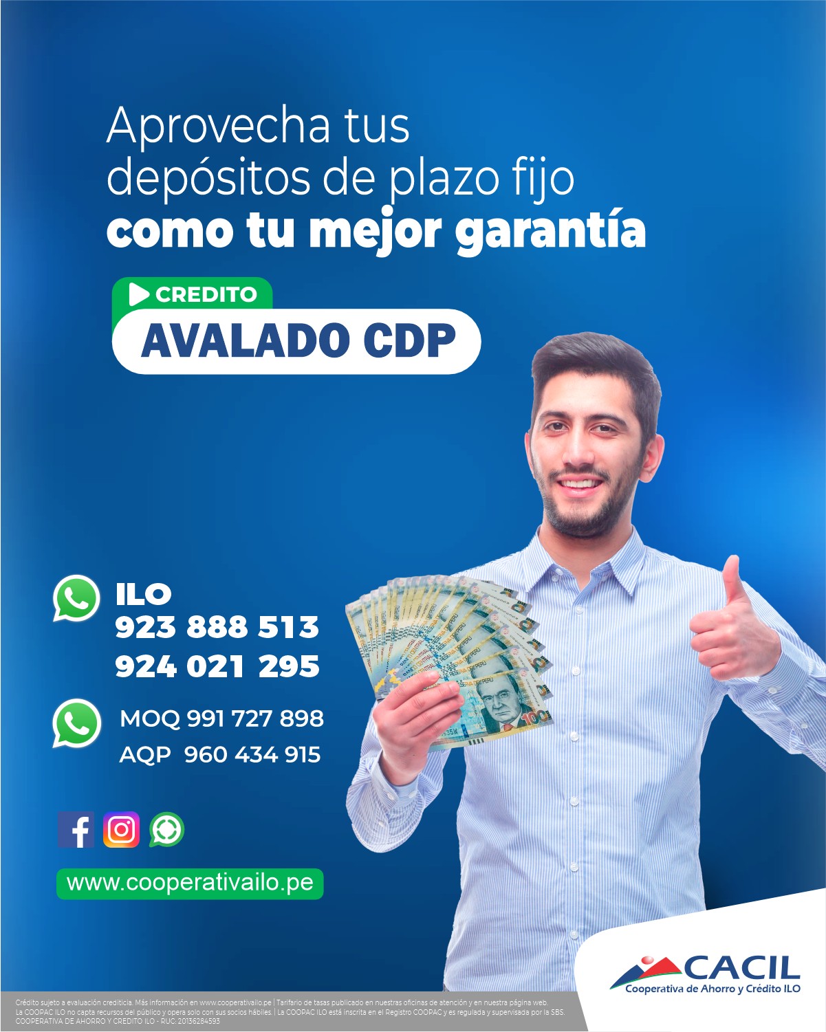 CACIL - 𝗖𝗢𝗡 𝗧𝗨𝗦 𝗔𝗛𝗢𝗥𝗥𝗢𝗦 𝗔 𝗣𝗟𝗔𝗭𝗢 𝗖𝗢𝗡𝗦𝗜𝗚𝗨𝗘 𝗘𝗦𝗧𝗘 𝗖𝗥𝗘𝗗𝗜𝗧𝗢 Sujeto a ...