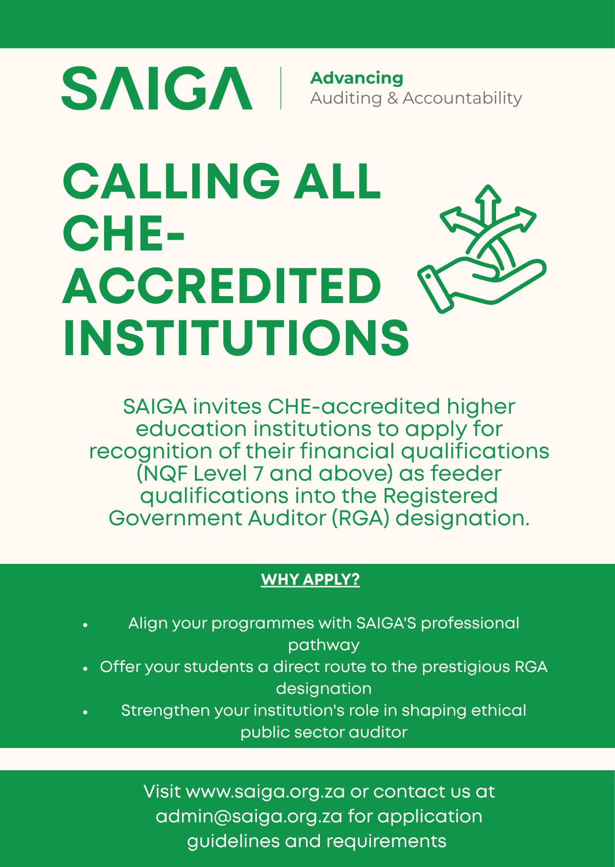 SAIGA - SAIGA invites CHE-accredited higher education institutions to ...