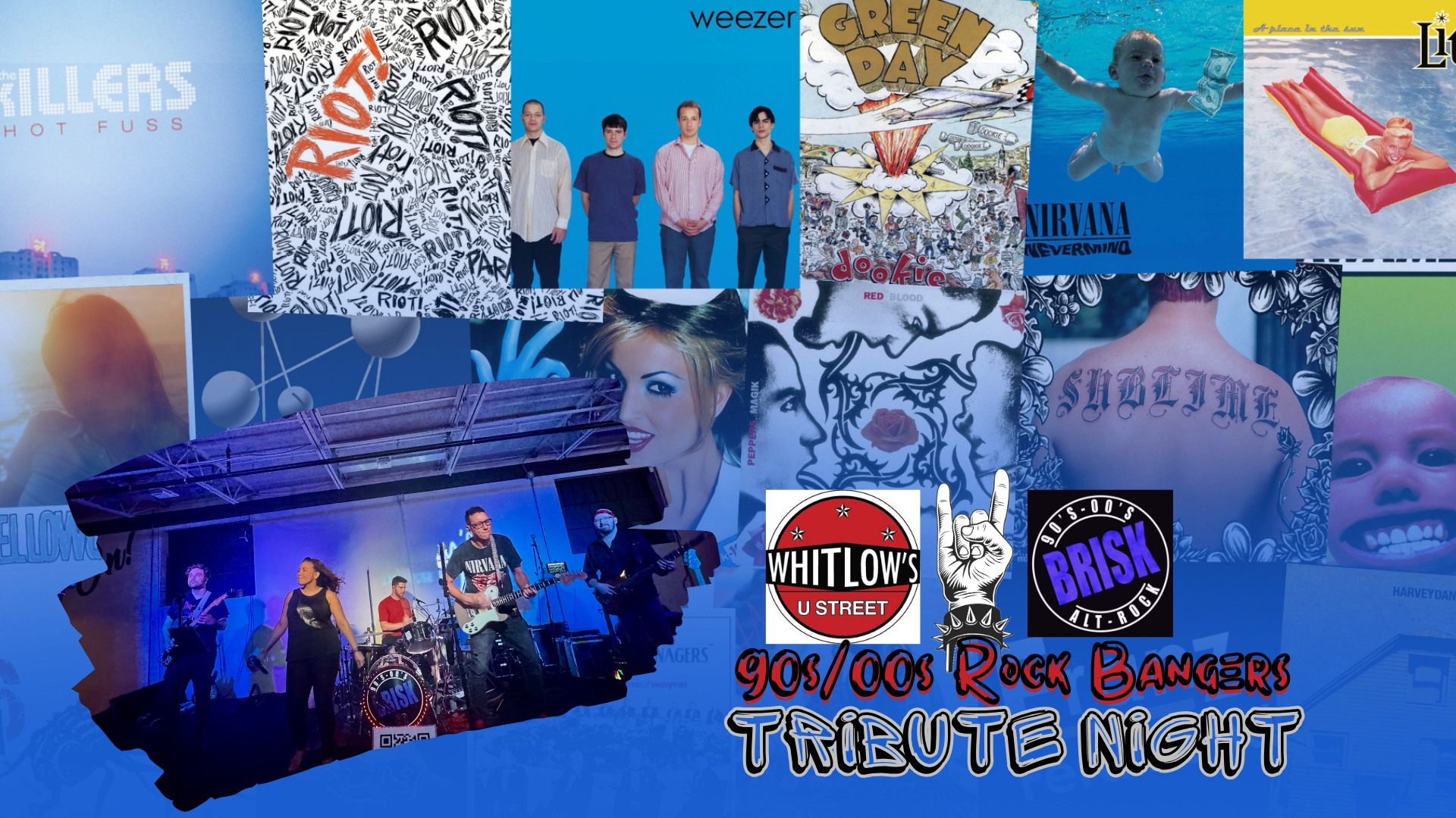 Brisk '90s-'00s Alt Rock Tribute @ Whitlows U Street