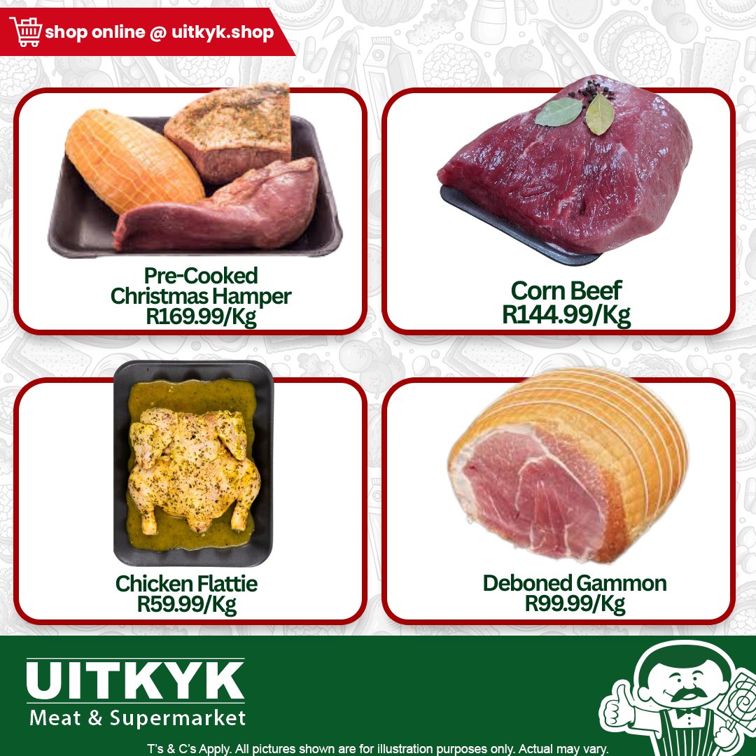 Uitkyk - -Our Weekly Butchery Specials- Gammon Deboned Uncooked R99.99 ...