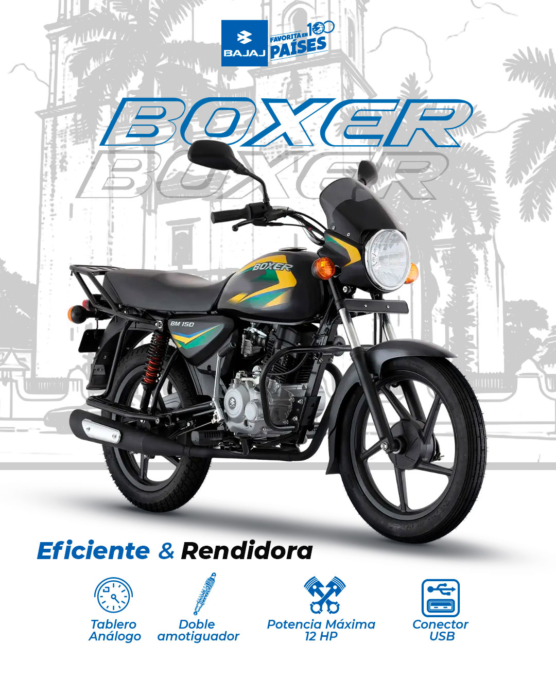 BAJAJ - Te compartimos algunas características de la Boxer 150cc 🏍️😎 ...