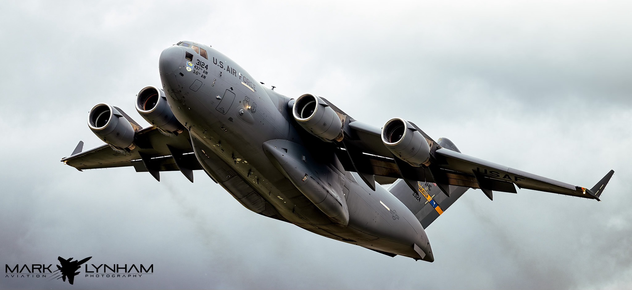 What is the origin of the C-17 plane spotted in Charleston, SC?
