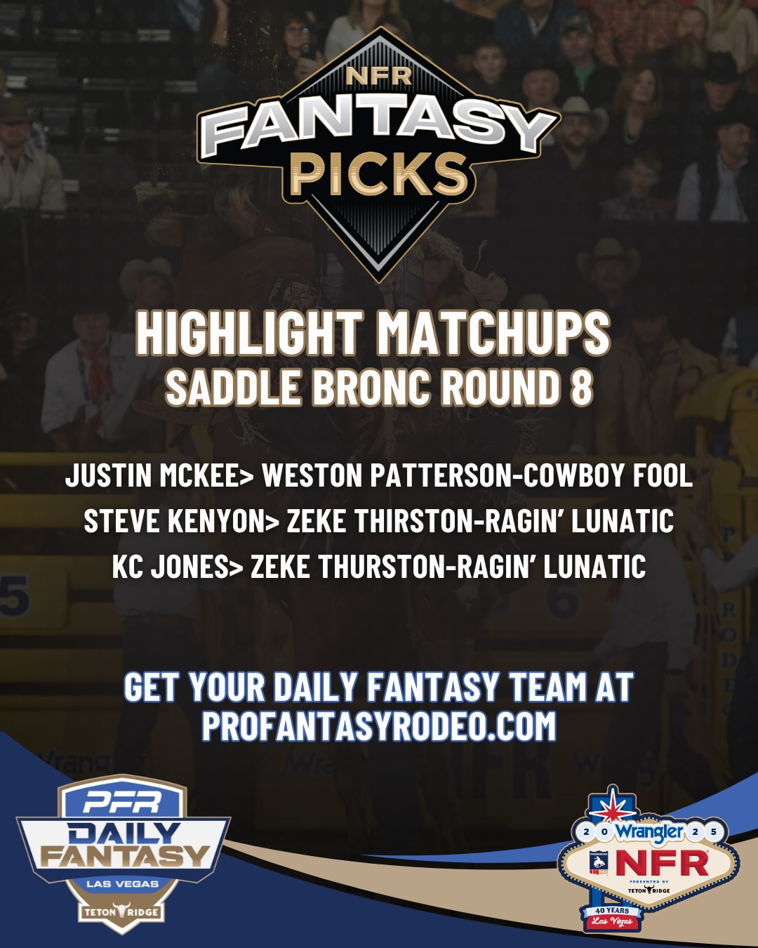Here are the Round 4 results for the... - Pro Fantasy Rodeo | Facebook