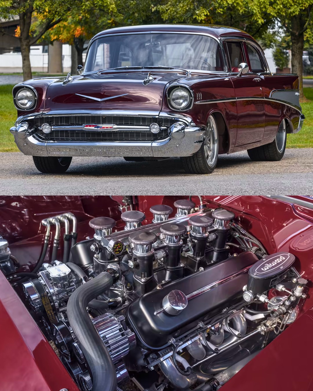 1957 Chevrolet Bel Air With 502 CI and Borla 8-Stack Injection