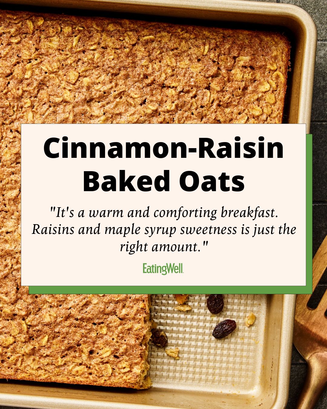 EatingWell - These Cinnamon-Raisin Baked Oats are a cozy, make-ahead ...