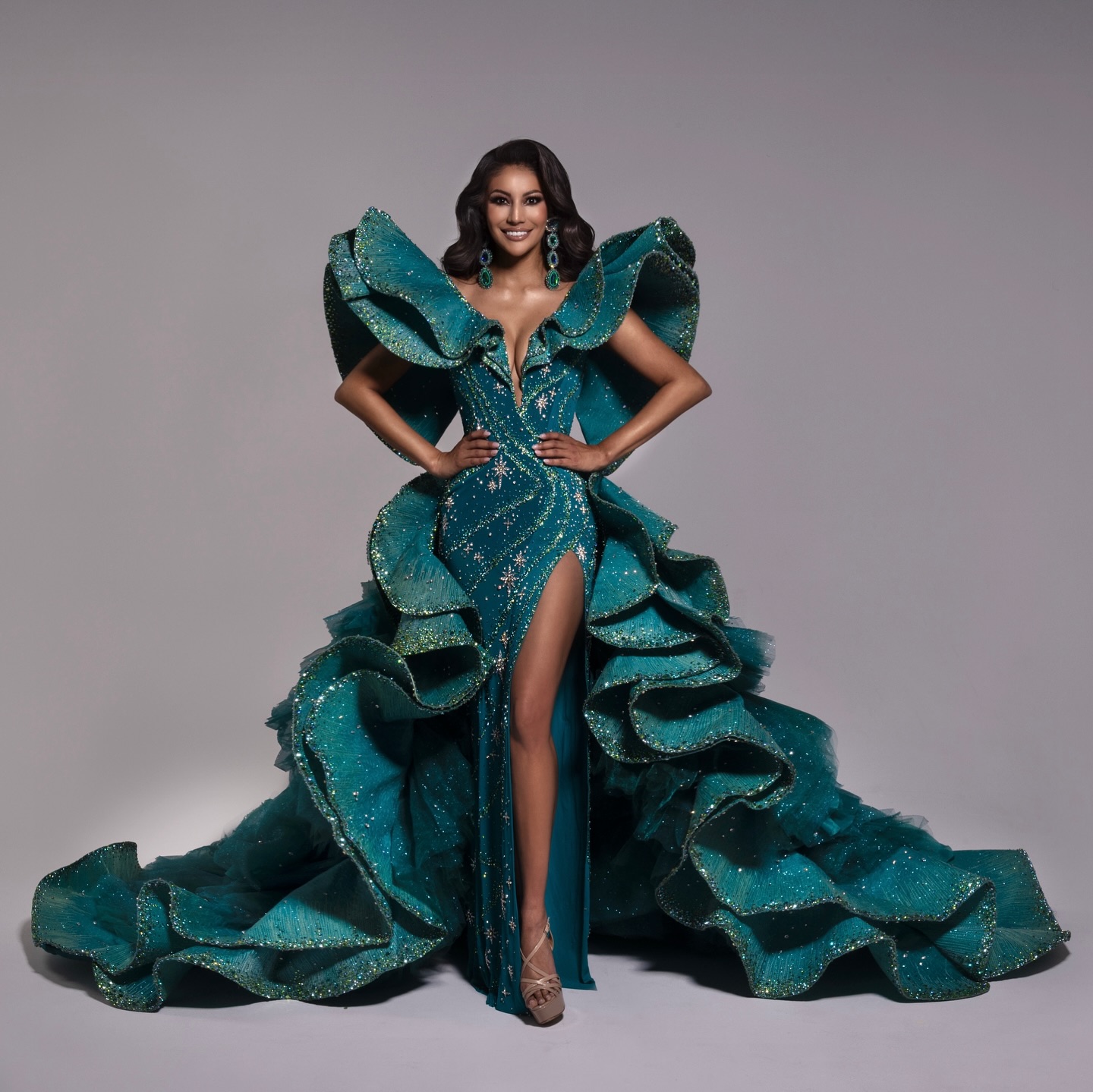 northern lights formal dress Inspired Gown ✨ Finals gown worn at @missuniverse 🌌 Top Rated