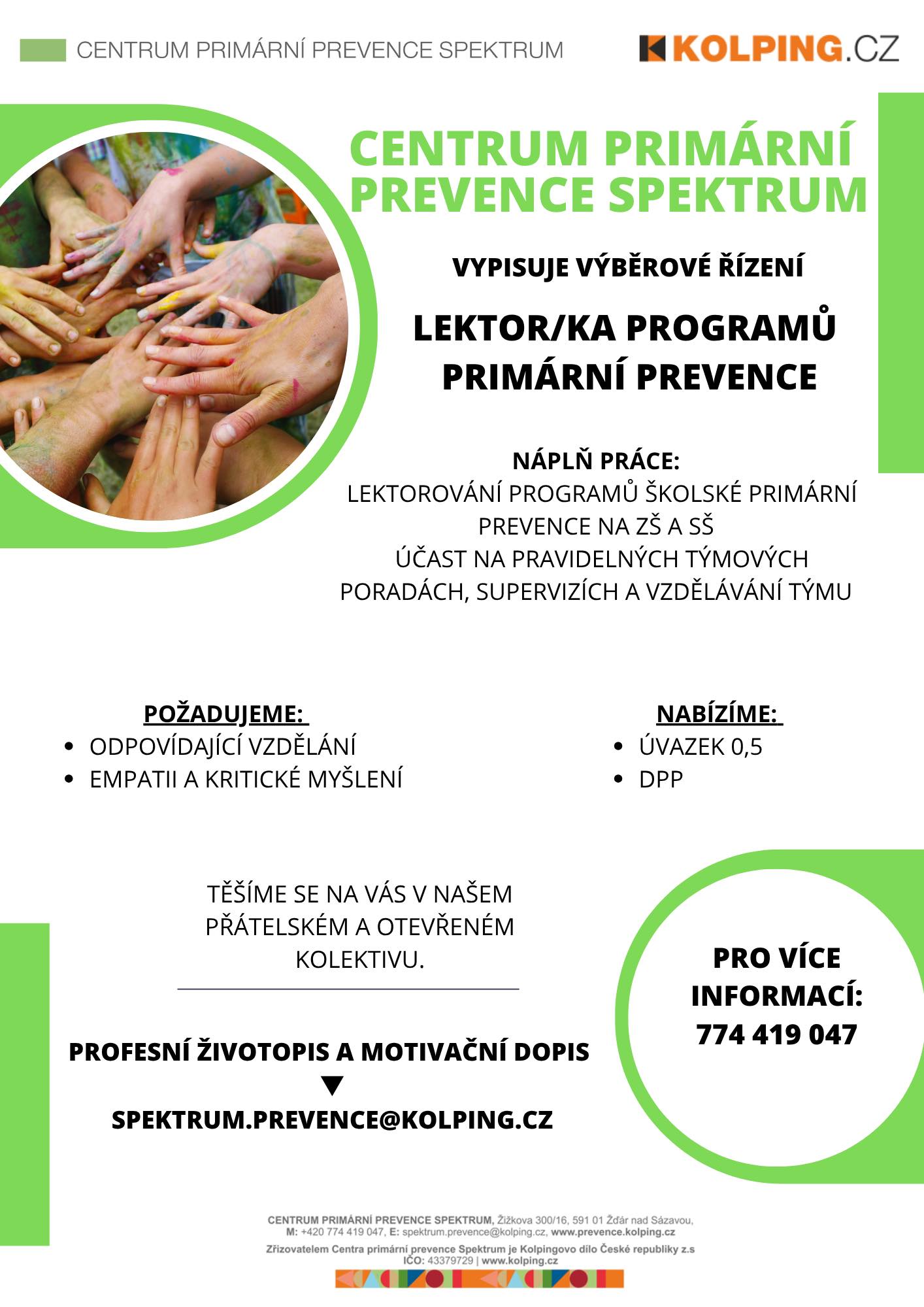 Centrum primární prevence Spektrum | Zdar nad Sazavou