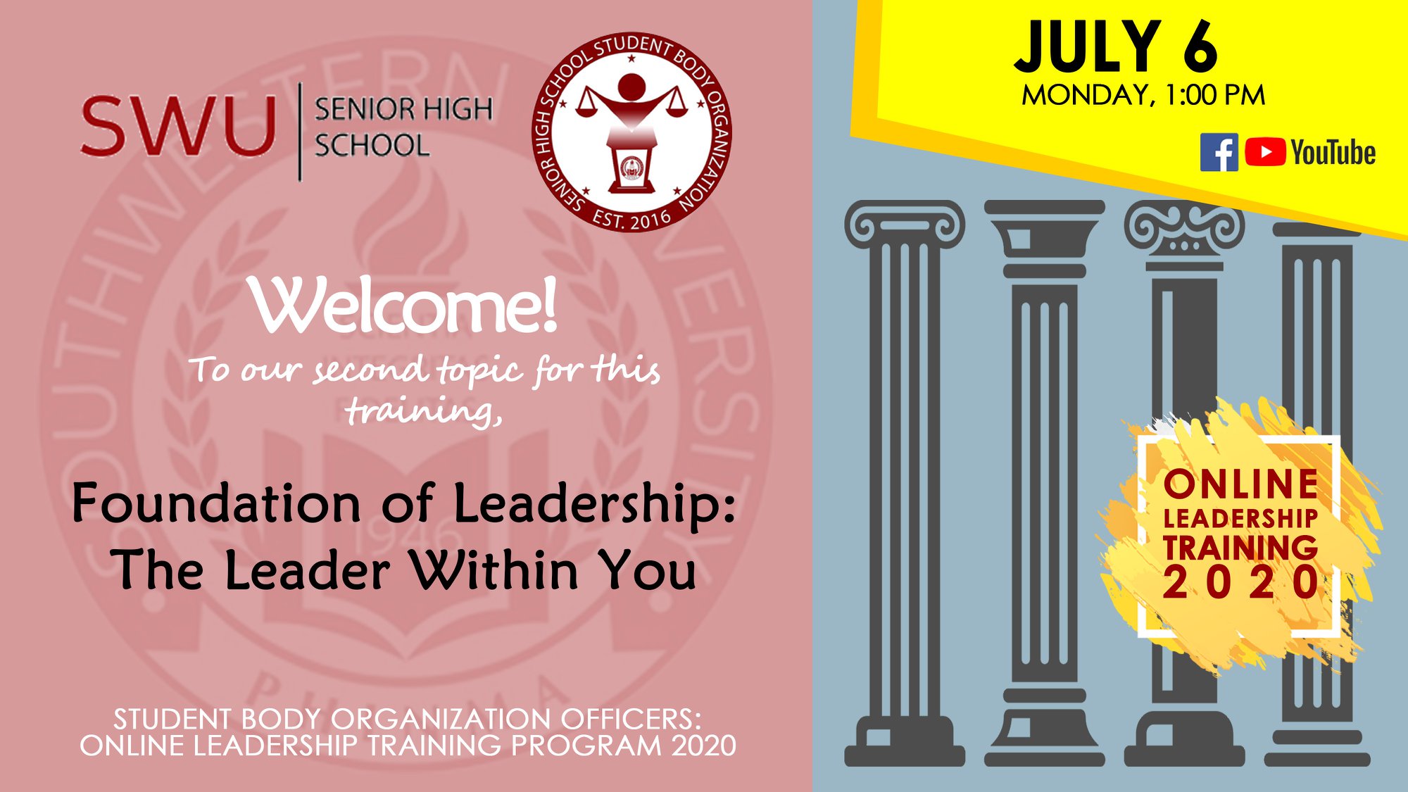 SWU Phinma SHS Student Body Organization Officers S.Y. 2020- 2021