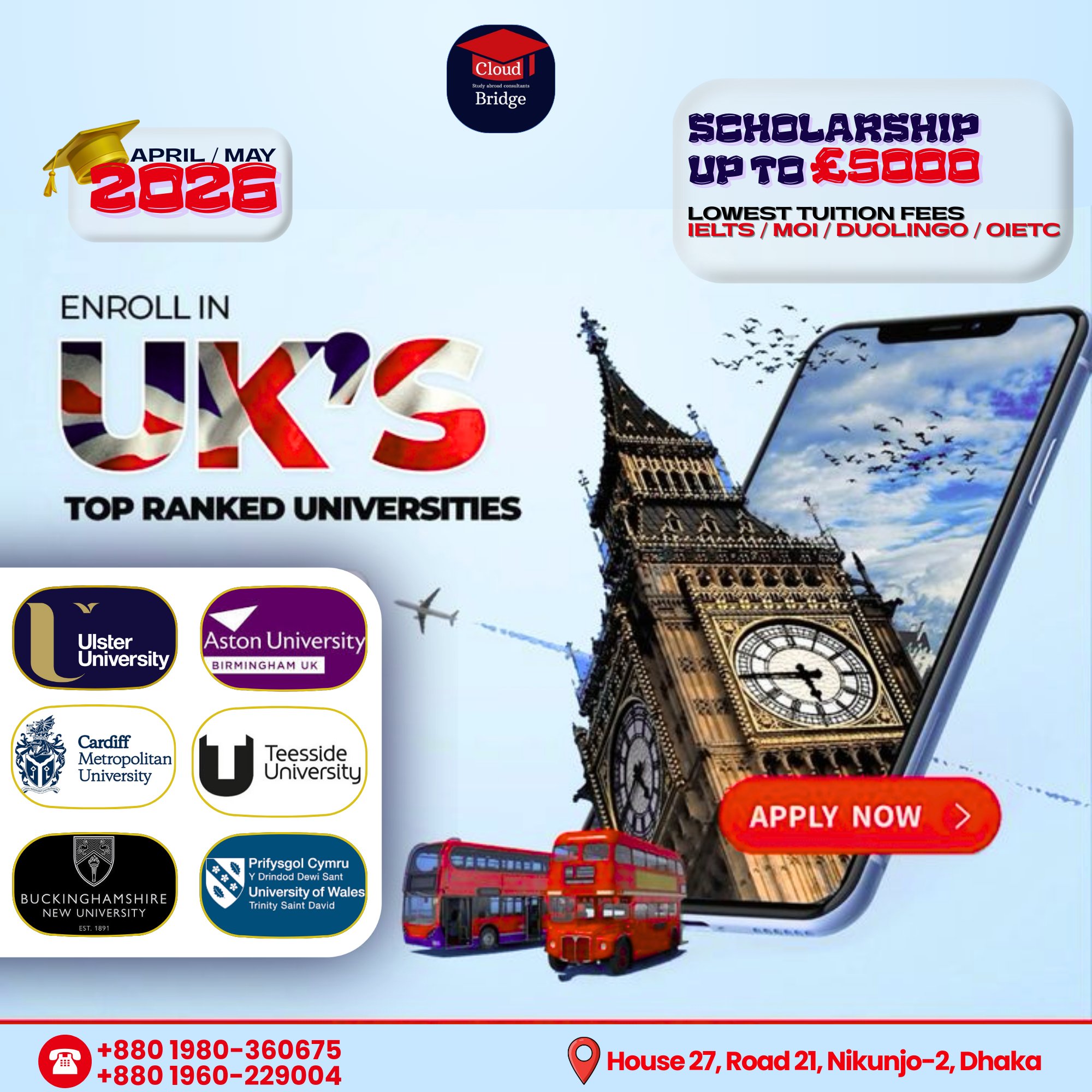 Cloud - 🇬🇧 Study in the UK — April / May 2026 Intake Now Open! 🎓 Begin ...