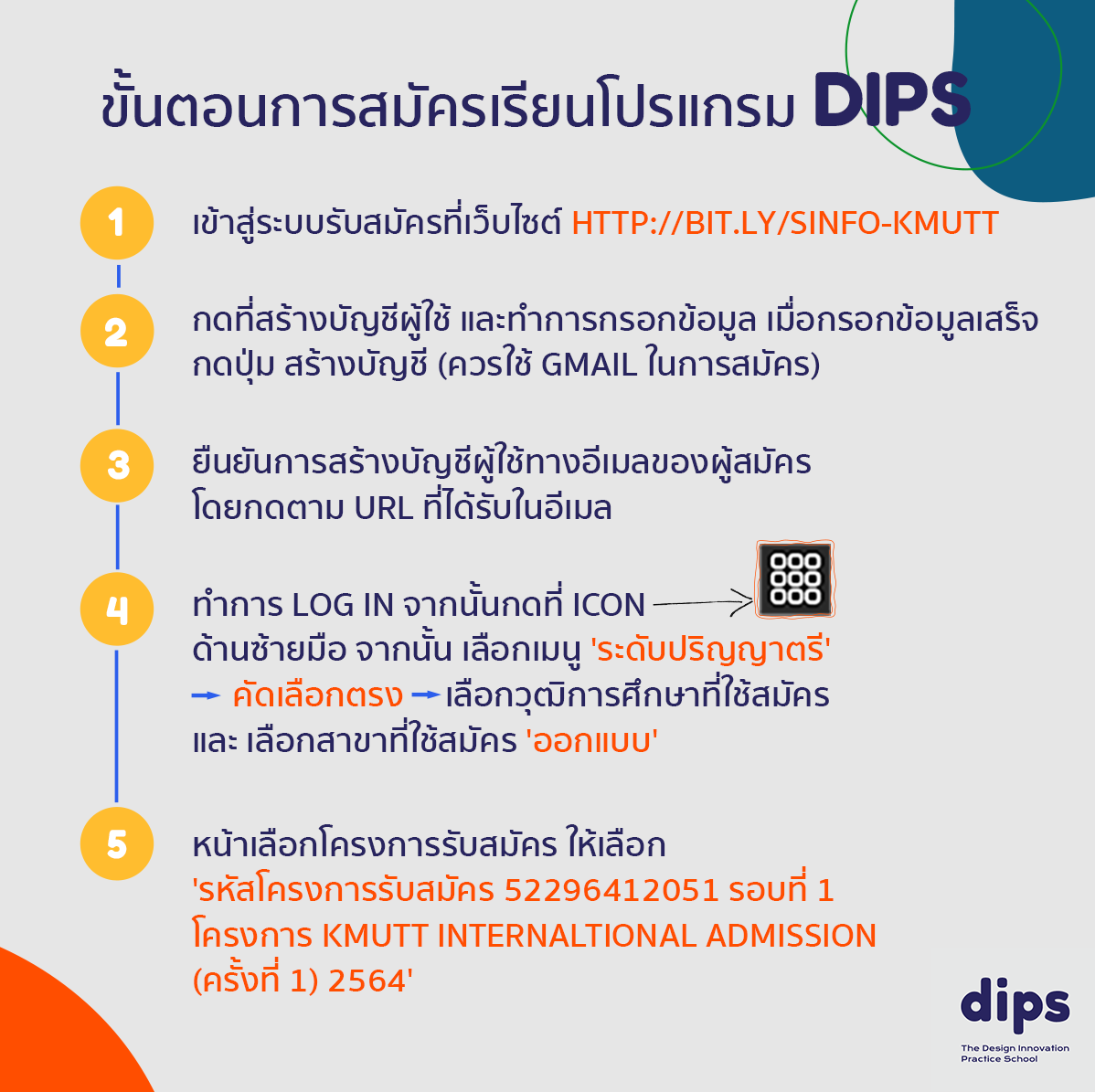 DIPs KMUTT - โปรแกรม DIPS (Design Innovation Program...
