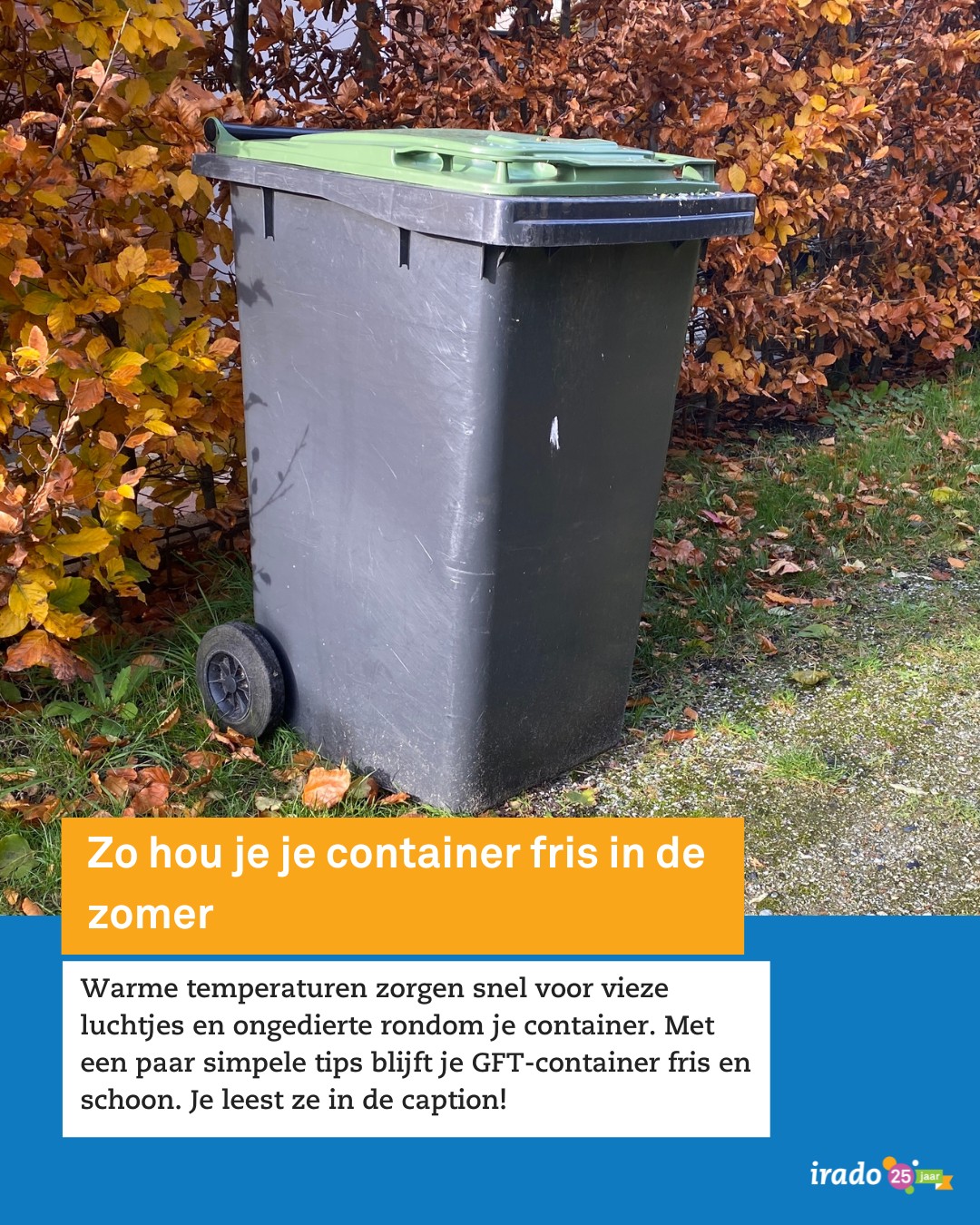IradoNL - 🌞 Zomertip: Zo blijft je GFT-container fris! ️ Leg kranten op ...