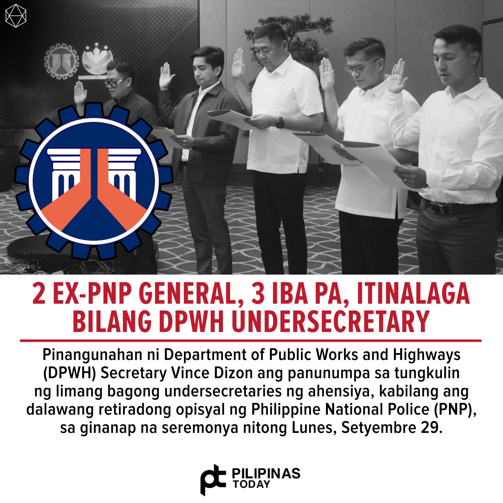 Wanna - Kabilang sa mga bagong itinalagang undersecretaries ng DPWH ay ...