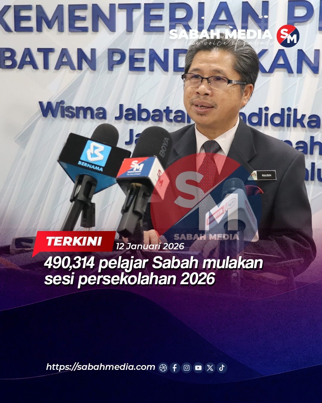 Sabah - Pengarah Jabatan Pendidikan Negeri Sabah (JPNS) Datuk Raisin ...