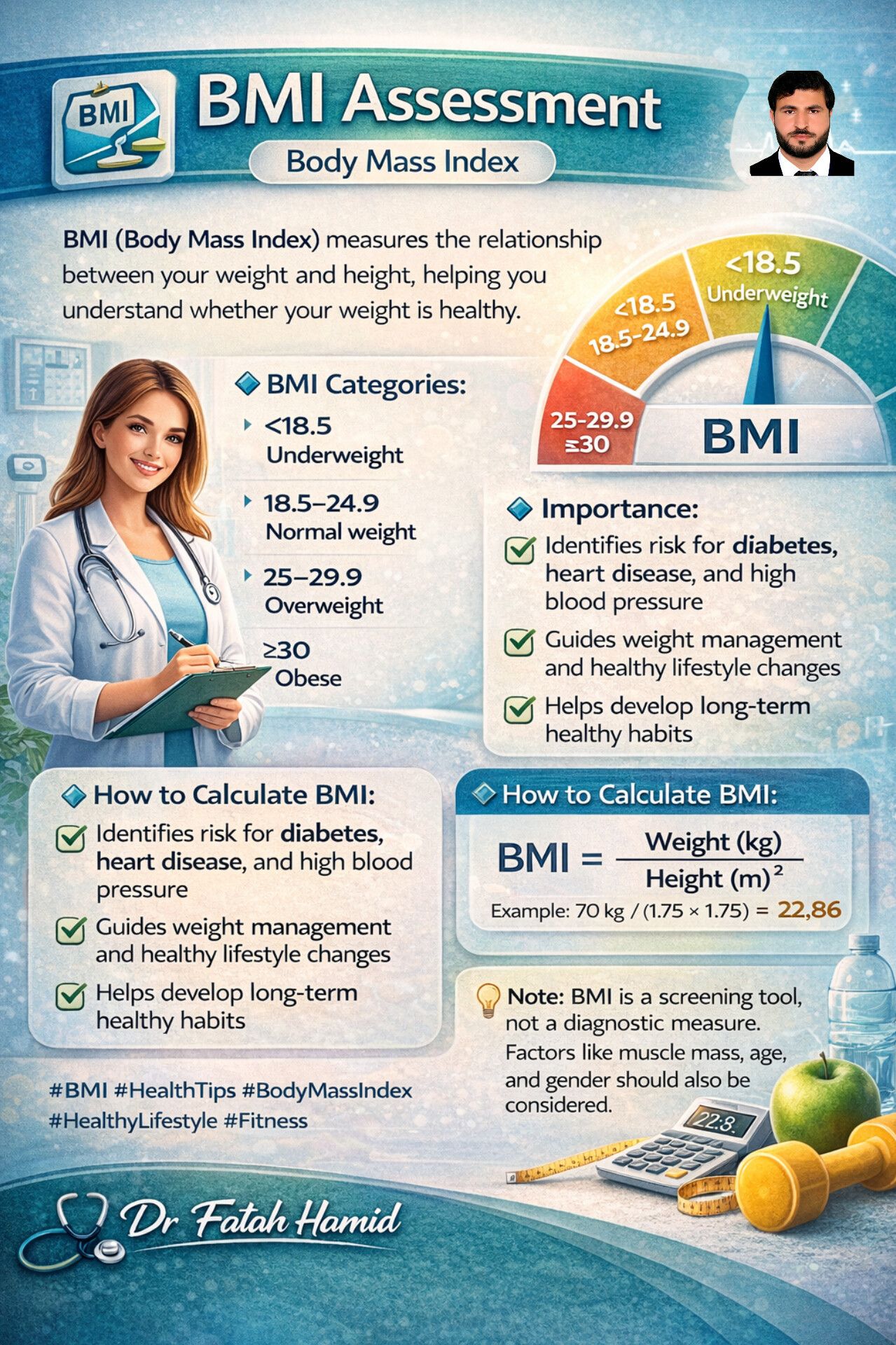 Dr - ⚖️ BMI Assessment – Body Mass Index BMI (Body Mass Index) measures ...